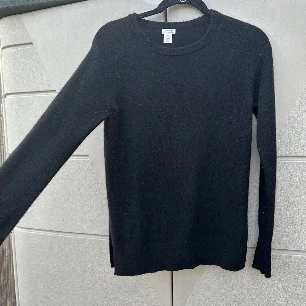 Halogen 100% Cashmere Black Sweater sz Xsmall